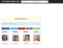 Tablet Screenshot of butlermugshots.com